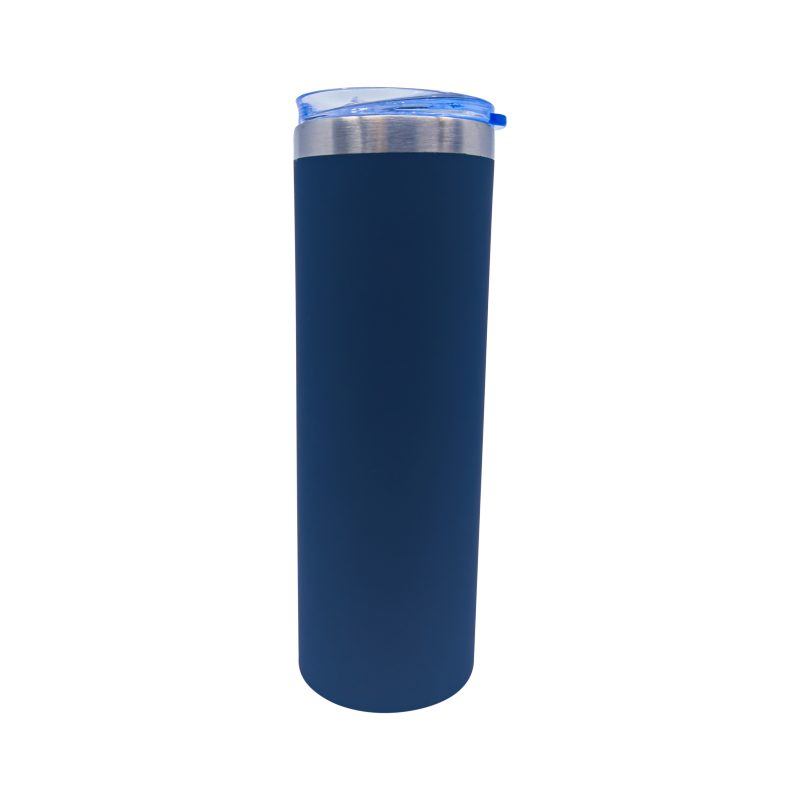 Custom 22 oz Rubberized Stainless Steel Slim Tumbler - 5