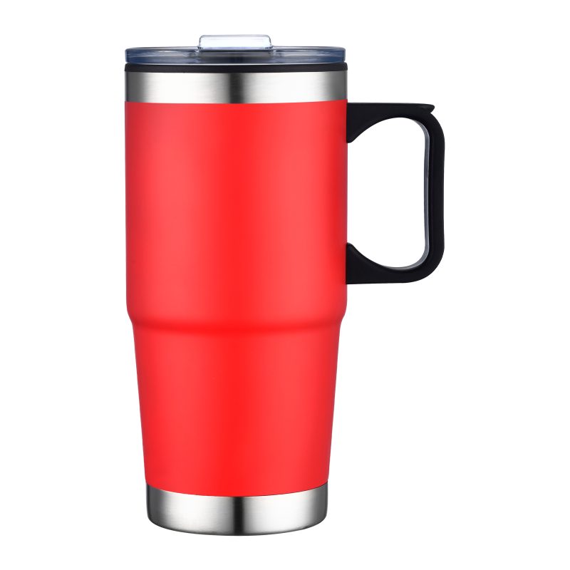 Custom 24 oz. Affordable Stainless Steel Mug with PP Liner and Handle - 3