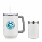 Custom 3-in-1 Stainless Steel 22 oz Tumbler and Can Cooler with handle