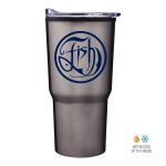 Custom 30 Oz. Economy Tapered Stainless Steel Tumbler w/Plastic PP Liner
