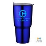 Custom 30 Oz. Economy Tapered Stainless Steel Tumbler w/Plastic PP Liner - 2