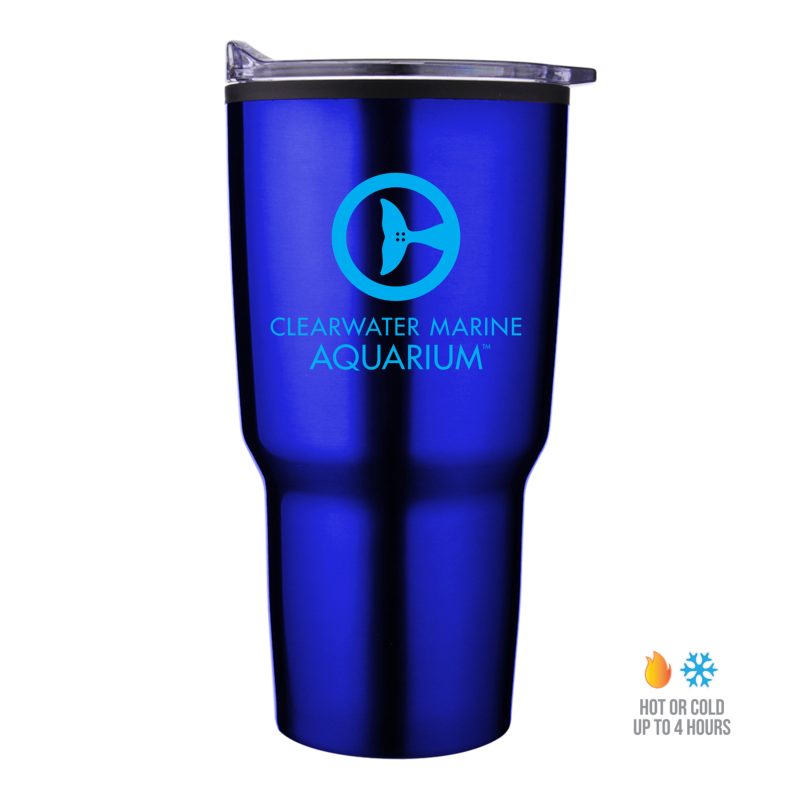 Custom 30 Oz. Economy Tapered Stainless Steel Tumbler w/Plastic PP Liner - 2