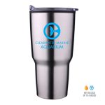 Custom 30 Oz. Economy Tapered Stainless Steel Tumbler w/Plastic PP Liner - 4