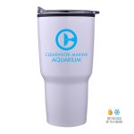 Custom 30 Oz. Economy Tapered Stainless Steel Tumbler w/Plastic PP Liner - 5