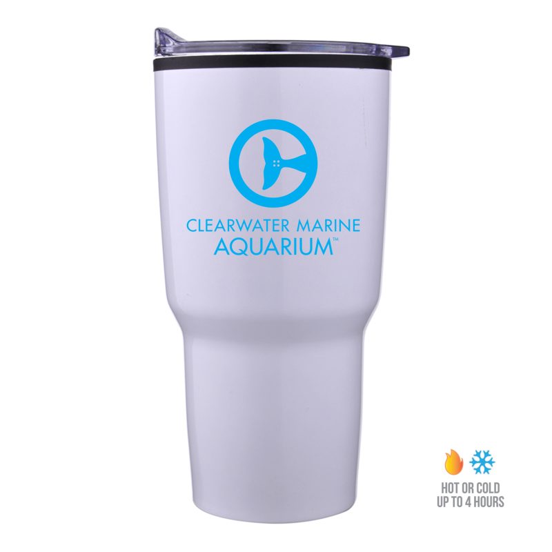 Custom 30 Oz. Economy Tapered Stainless Steel Tumbler w/Plastic PP Liner - 5