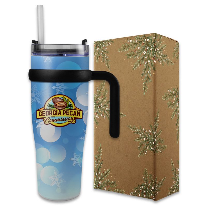 Custom 30 Oz. Recycled Tumbler Gift Set