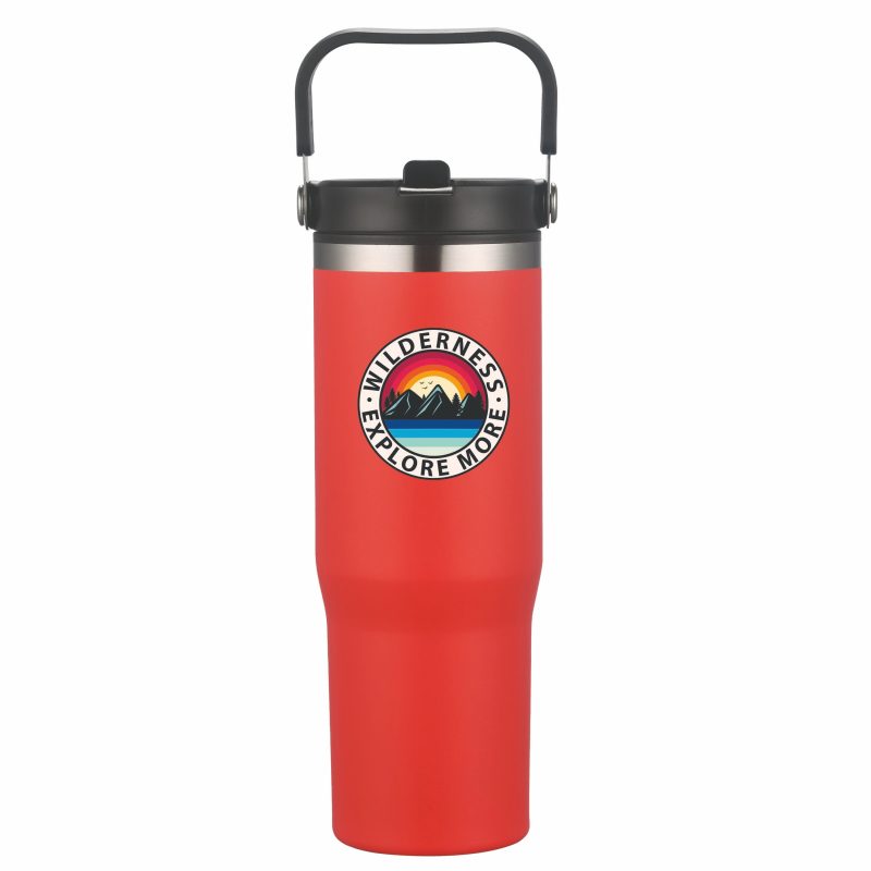 Custom 30 oz Double Wall Tumbler with Carrier