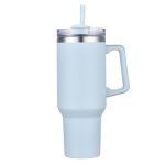 Custom 40 oz Double Wall Tumbler With Handle and Straw - 6