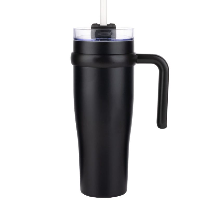 Custom Aralia Tumbler w/Handle & Straw Lid - 30oz - 1