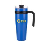 Custom Aralia Tumbler w/Handle & Straw Lid - 30oz - 2