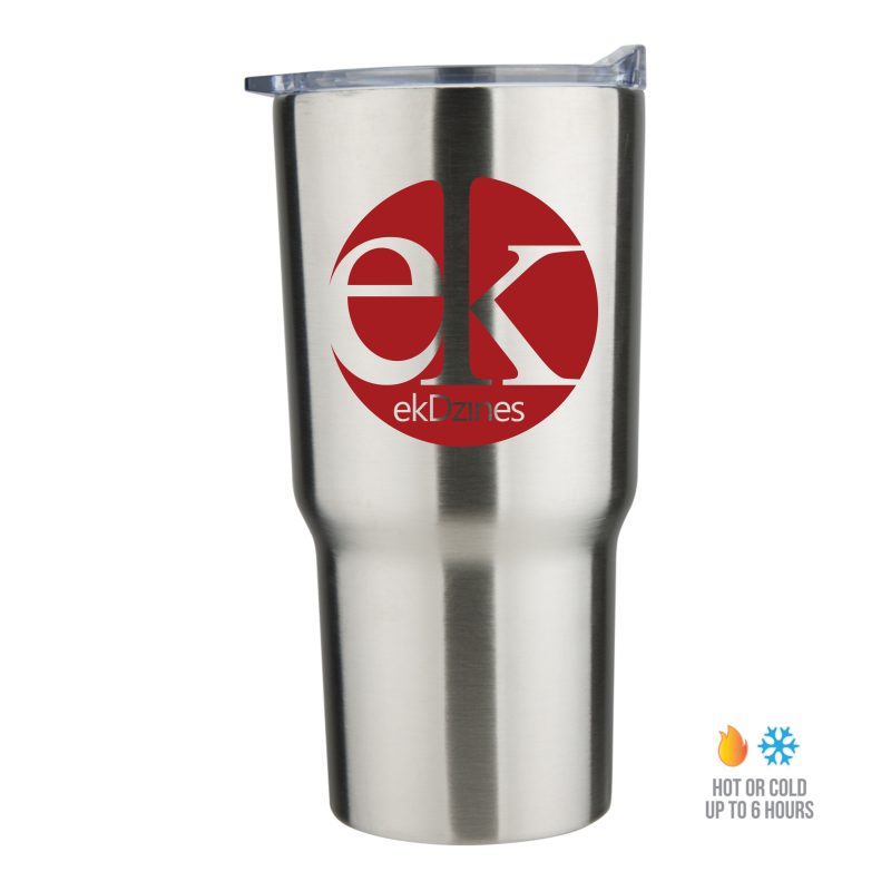 Custom Contoured 30 Oz. Stainless Steel Copper Double Lined Tumbler - 1