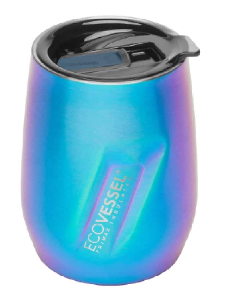 Custom EcoVessel 10 oz Wine Tumbler with Sliding Lid - 1