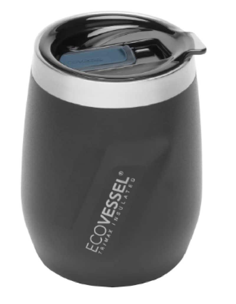 Custom EcoVessel 10 oz Wine Tumbler with Sliding Lid - 2