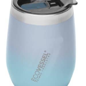 Custom EcoVessel 10 oz Wine Tumbler with Sliding Lid