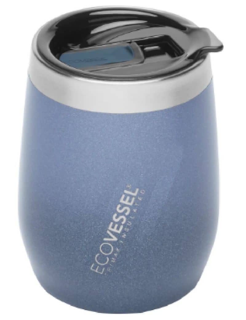 Custom EcoVessel 10 oz Wine Tumbler with Sliding Lid - 5