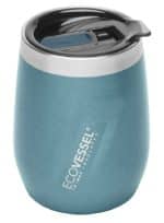 Custom EcoVessel 10 oz Wine Tumbler with Sliding Lid - 7