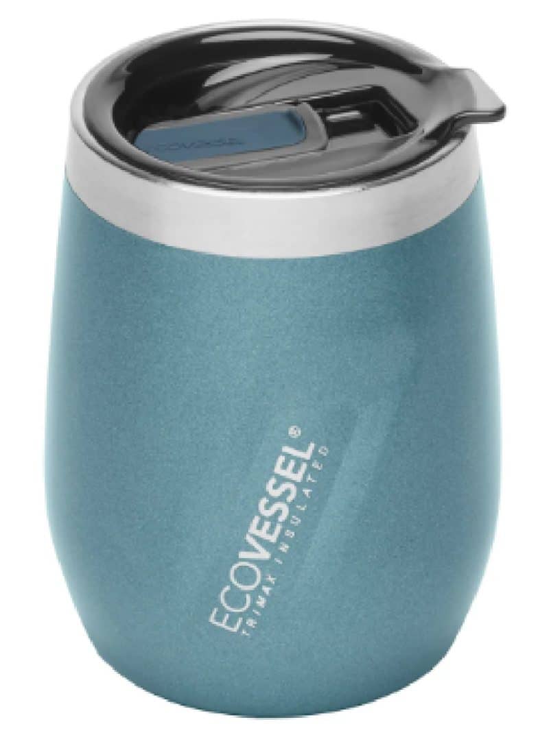 Custom EcoVessel 10 oz Wine Tumbler with Sliding Lid - 7