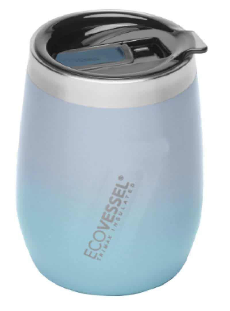 Custom EcoVessel 10 oz Wine Tumbler with Sliding Lid