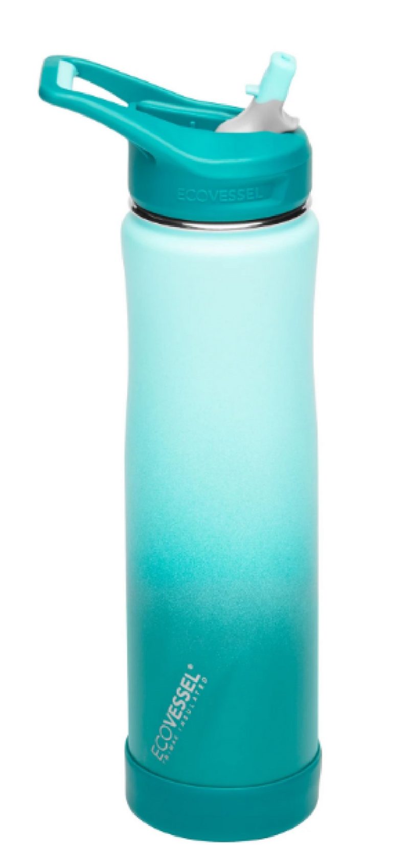 Custom EcoVessel 24 oz Bottle with Straw Top - 1