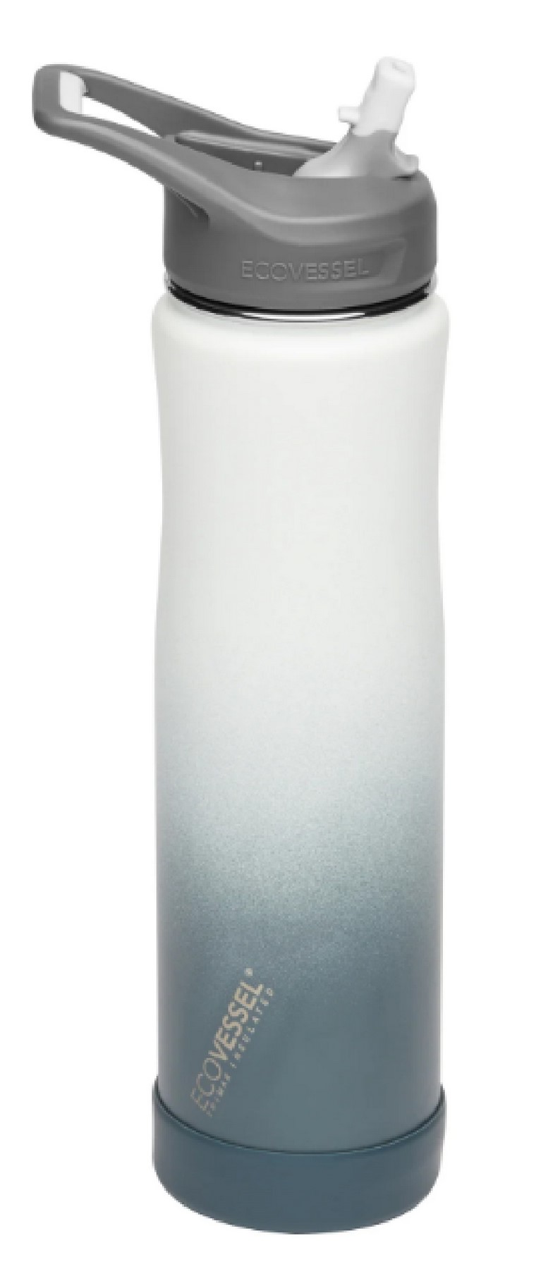 Custom EcoVessel 24 oz Bottle with Straw Top - 2
