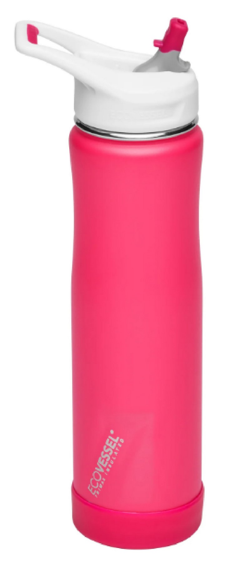 Custom EcoVessel 24 oz Bottle with Straw Top - 4
