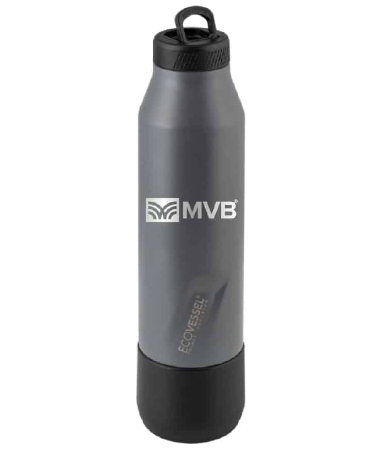 Custom EcoVessel 25 oz Bottle with Removable Cup