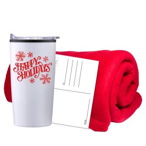 Custom Fleece Blanket & Tumbler Combo Set