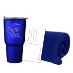 Custom Fleece Blanket & Tumbler Combo Set