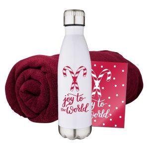 Custom Fleece Blanket & Tumbler Combo Set