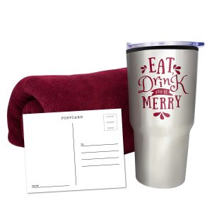 Custom Fleece Blanket & Tumbler Combo Set