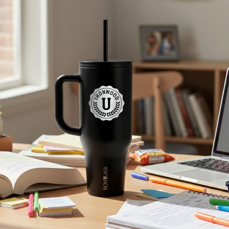 Custom Iron Flask Travel Tumbler 40 Oz - 4