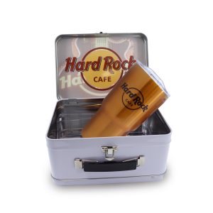 Custom Retro Lunchbox + 20 Oz. Economy Stainless Steel Tumbler In Vacuum Insert