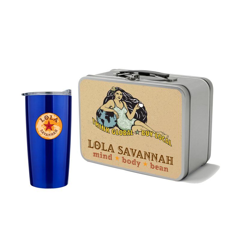 Custom Retro Lunchbox + 20oz Stainless Steel Tumbler In Vacuum Insert - 2