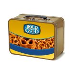 Custom Retro Lunchbox + Contoured 20 Oz. Wood Tone Stainless Steel Tumbler In Vacuum Insert - 3