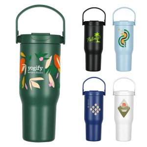 Custom SENSO® Nile Duoflow 30 oz Eco-Friendly Vacuum Insulated Tumbler