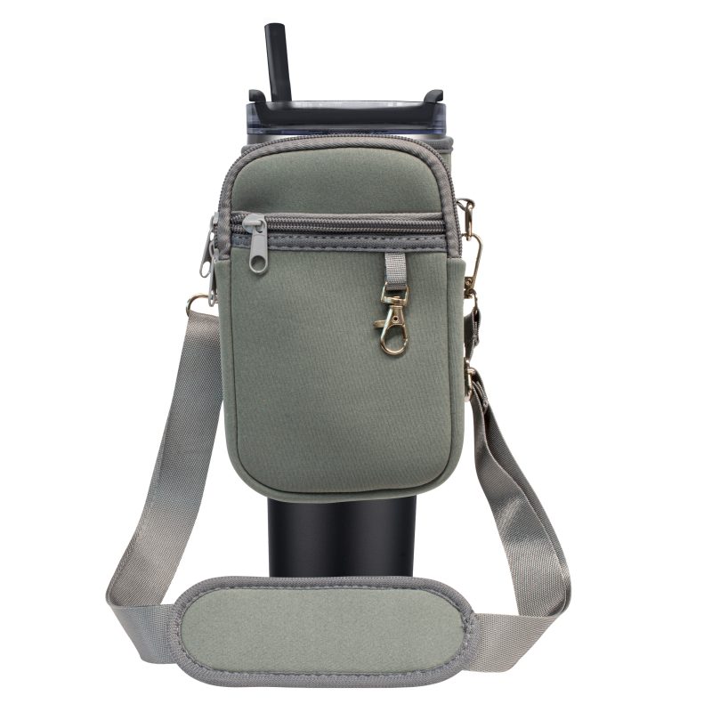 Custom Water Bottle Pouch With Strap - 4