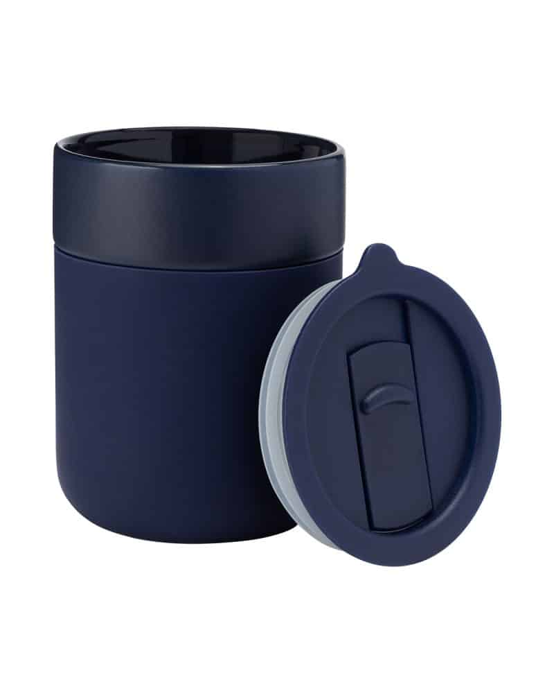 Custom 11 oz Turner Ceramic Tumbler with Sip Thru Lid - 7