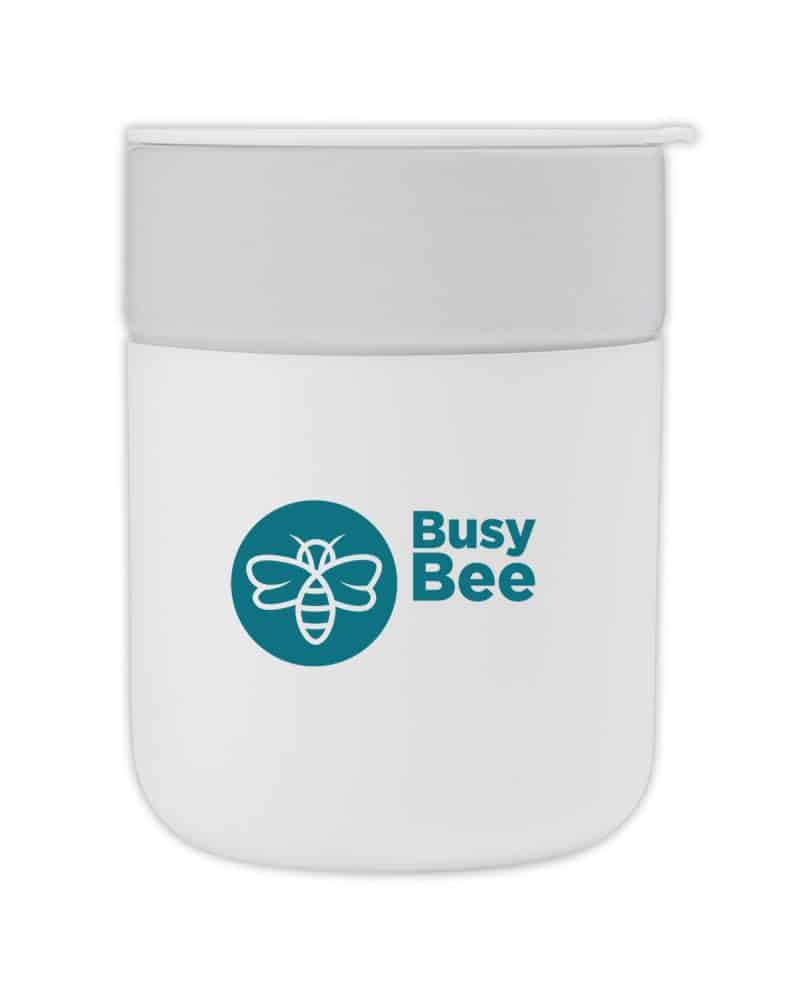 Custom 11 oz Turner Ceramic Tumbler with Sip Thru Lid