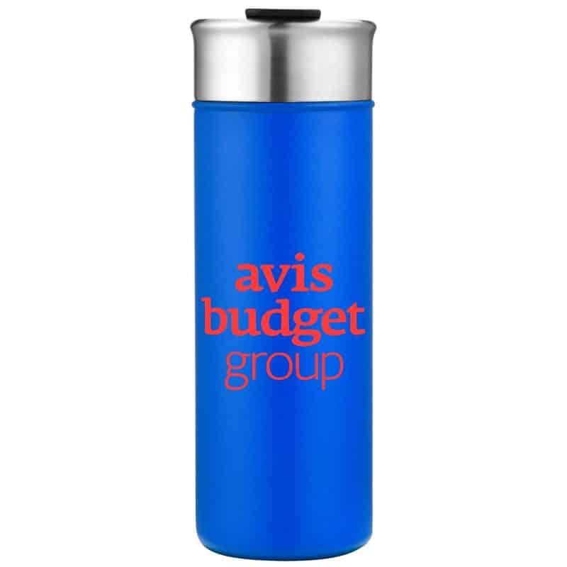 Custom 18oz. Double-Wall Insulated Stainless Steel Tumbler with Flip Lid - 7