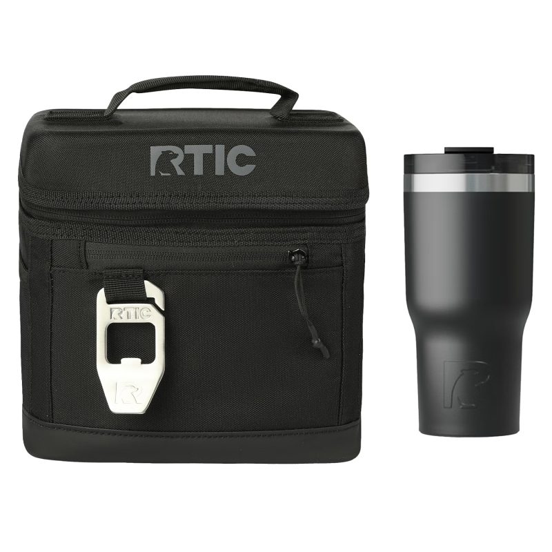 Custom 6-Can RTIC® Cooler Bag & 20 Oz. Insulated Tumbler Gift Set - 1