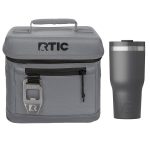 Custom 6-Can RTIC® Cooler Bag & 20 Oz. Insulated Tumbler Gift Set - 3