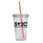 Custom Double Wall 16 Oz Tumbler - Clear - 5