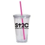 Custom Double Wall 16 Oz Tumbler - Clear - 6