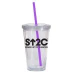 Custom Double Wall 16 Oz Tumbler - Clear - 7