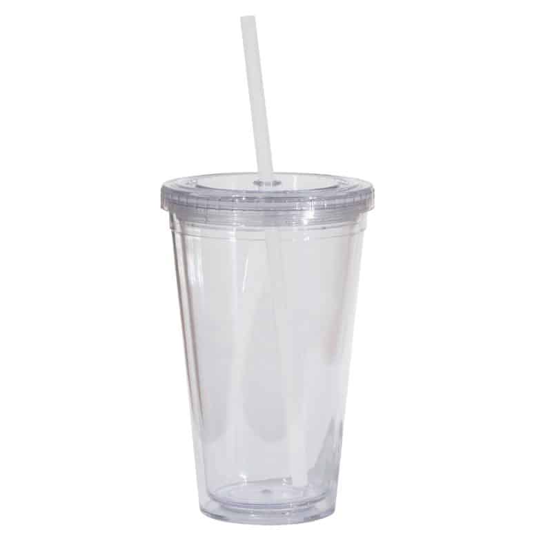 Custom Double Wall 16 Oz Tumbler - Clear - 9