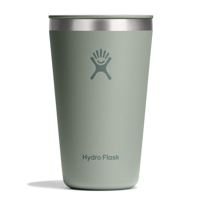 Custom Hydro Flask All Around Tumbler Press-In Lid 16 Oz. - Agave - 4