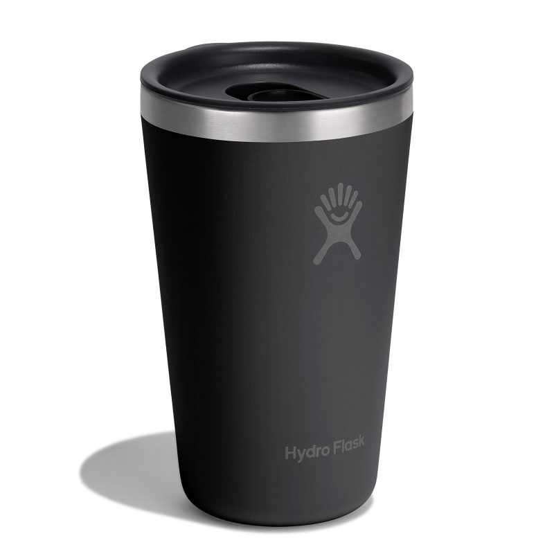 Custom Hydro Flask All Around Tumbler Press-In Lid 16 Oz. - Black - 2