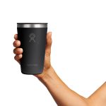 Custom Hydro Flask All Around Tumbler Press-In Lid 16 Oz. - Black - 3