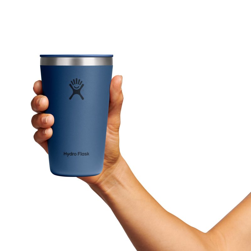 Custom Hydro Flask All Around Tumbler Press-In Lid 16 Oz. - Harbor Blue - 3