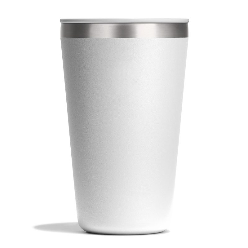 Custom Hydro Flask All Around Tumbler Press-In Lid 16 Oz. - White - 1